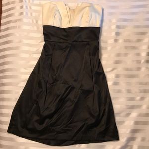 Black and white cocktail dress